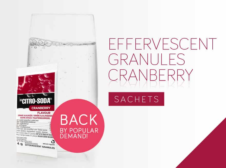 Effervescent Granules Cranberry Sachets