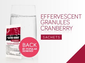 Effervescent Granules Cranberry Sachets